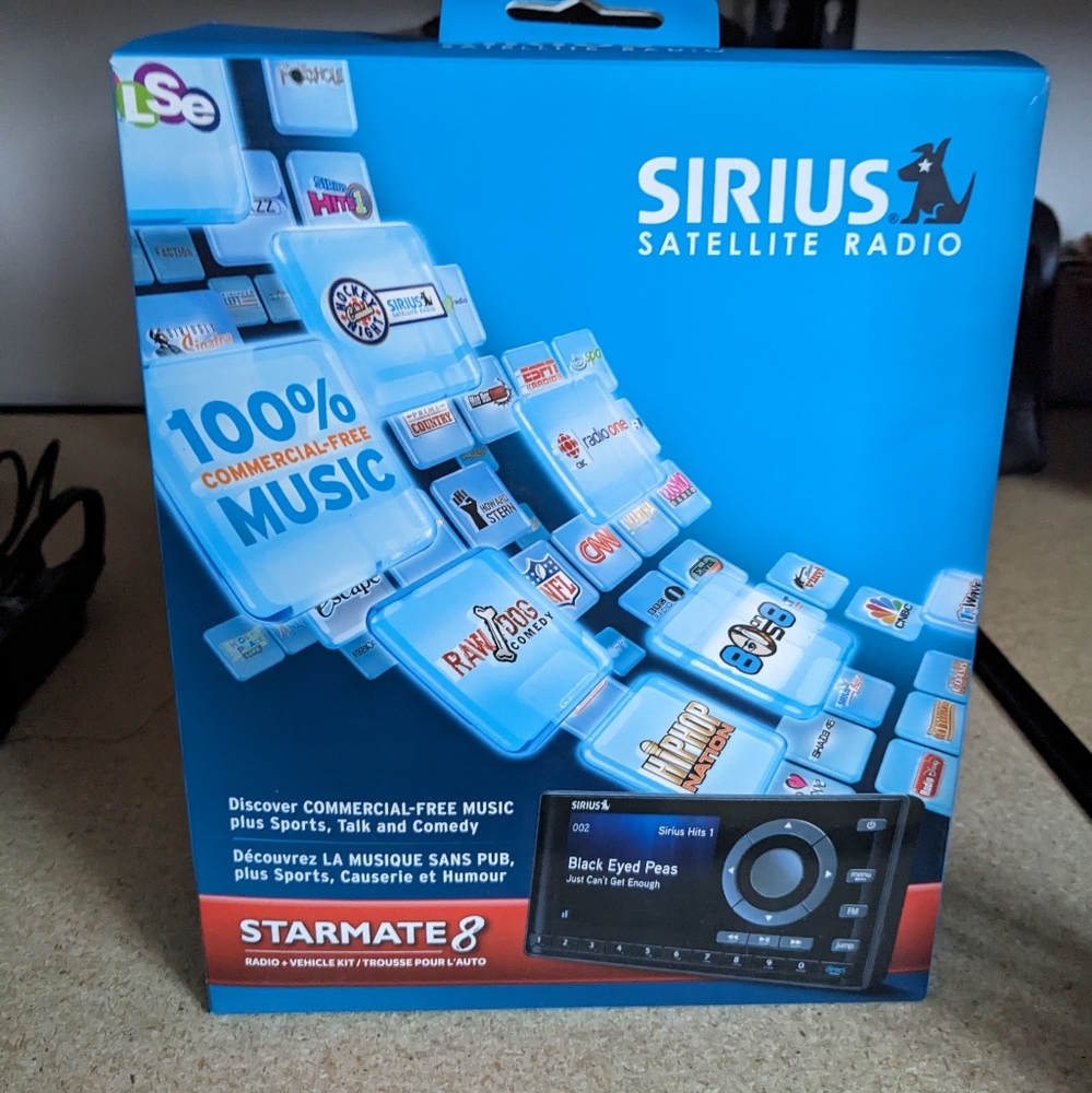 Sirius XM Satellite Radio Starmate 8 Complete In Box